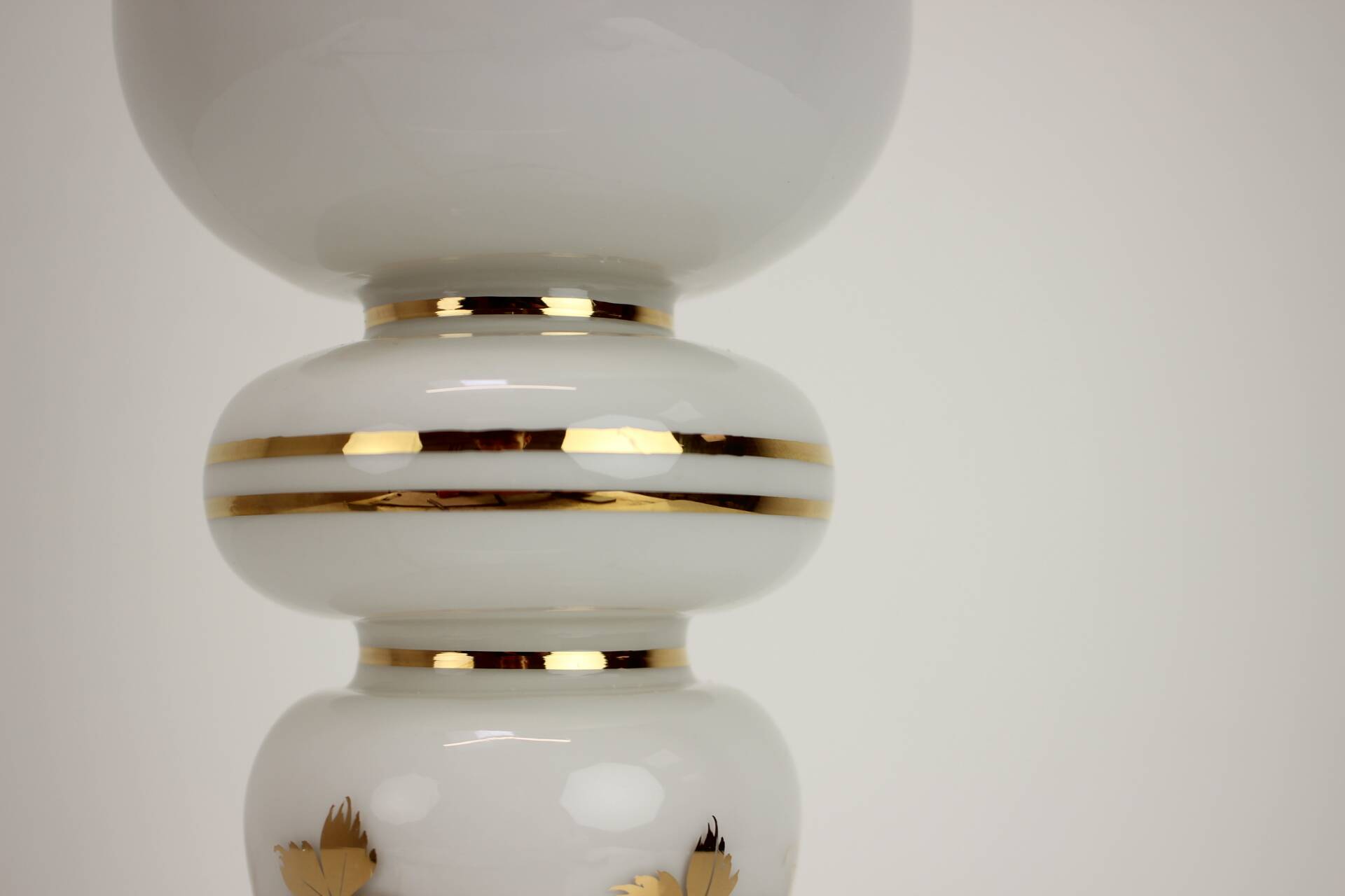 Lampe de table vintage en verre, années 1980, Allemagne