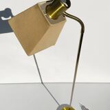 Lampadaire de lecture rétro vintage en laiton par Suède années 1960