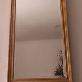 Large bevelled gold mirror