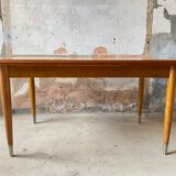 Scandinavian extendable table in teak 1950s