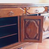 Beautiful 4-door wooden sideboard for dining and living rooms. In very good condition.