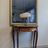 Large gilded wooden mirror 78 x 96 cm