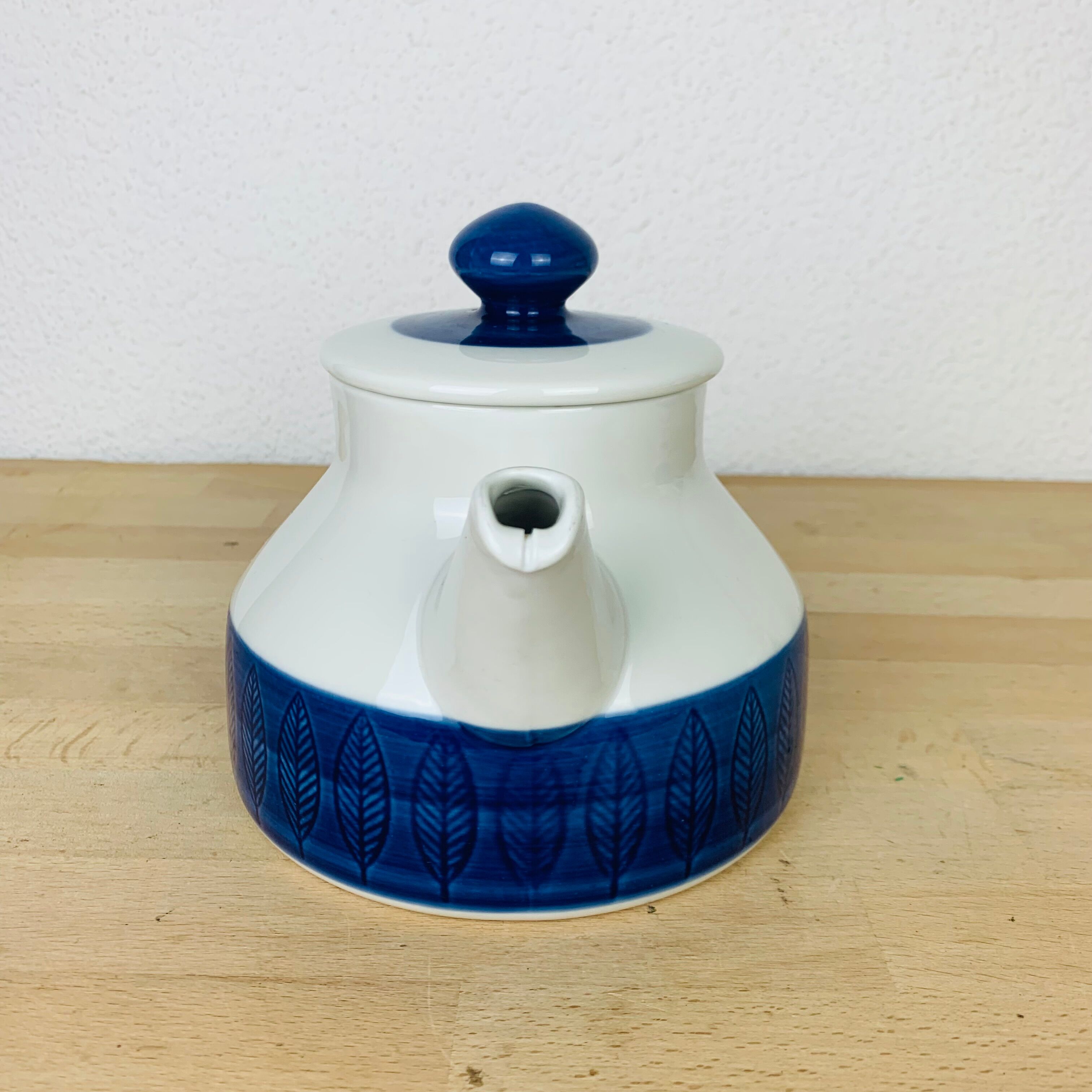 Tea set 6 cups ceramic Koka by Rörstrand Sweden, Scandinavian