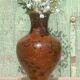 Cloisonné metal vase