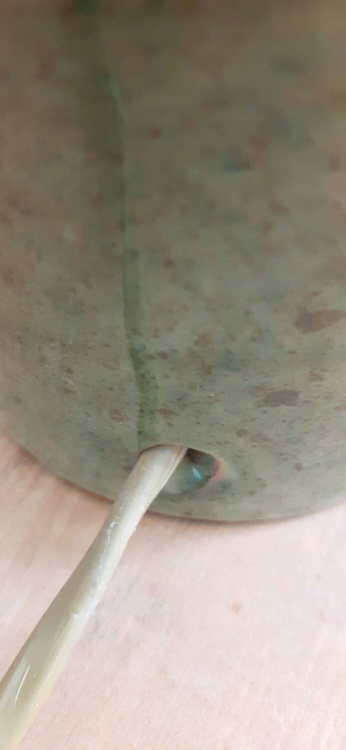 Vintage terracotta lamp