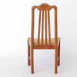 Set of 4 Danish Teak Dining Chairs 1960s, Mid Century Vintage Chairs, Beige