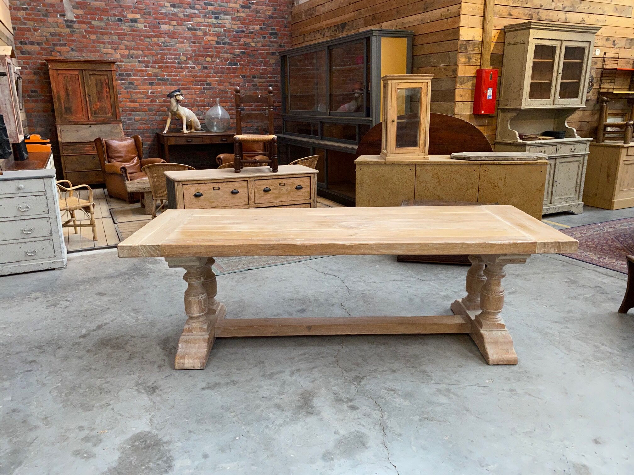 Oak farmhouse table