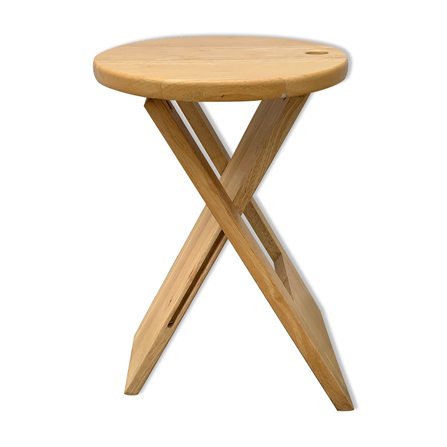 Wooden folding stool, model Suzy by Adrian Reed, 1980