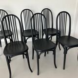 Black Baumann bistro chairs