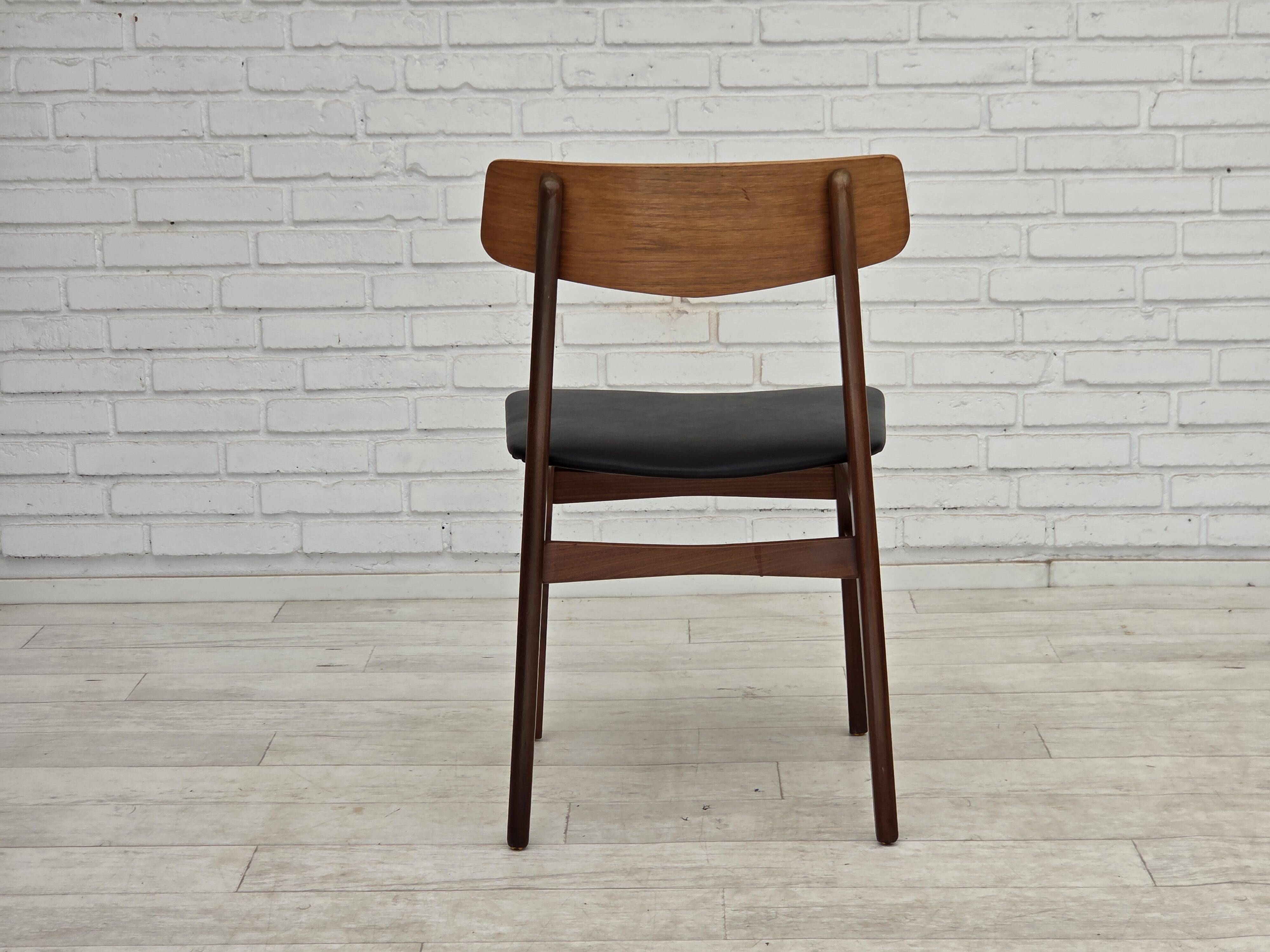 1970s, set of 4 Danish dining chairs by Findahl Møbelfabrik, teak wood.