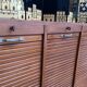 Triple notary filing cabinet in oak 1960