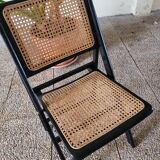 2 chaises pliantes en cannage