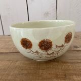 Sarreguemines salad bowl with thistle pattern