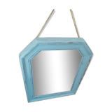 Mirror frame in patinated wood deco