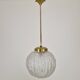 Angelo Brotto for Esperia Pendant Light in Murano Glass and Brass