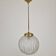 Angelo Brotto for Esperia Pendant Light in Murano Glass and Brass