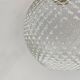Large vintage pendant light in molded pressed glass