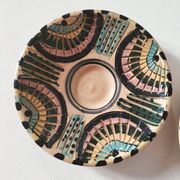 Service à thé marocain vintage, théière et 5 tasses et soucoupes