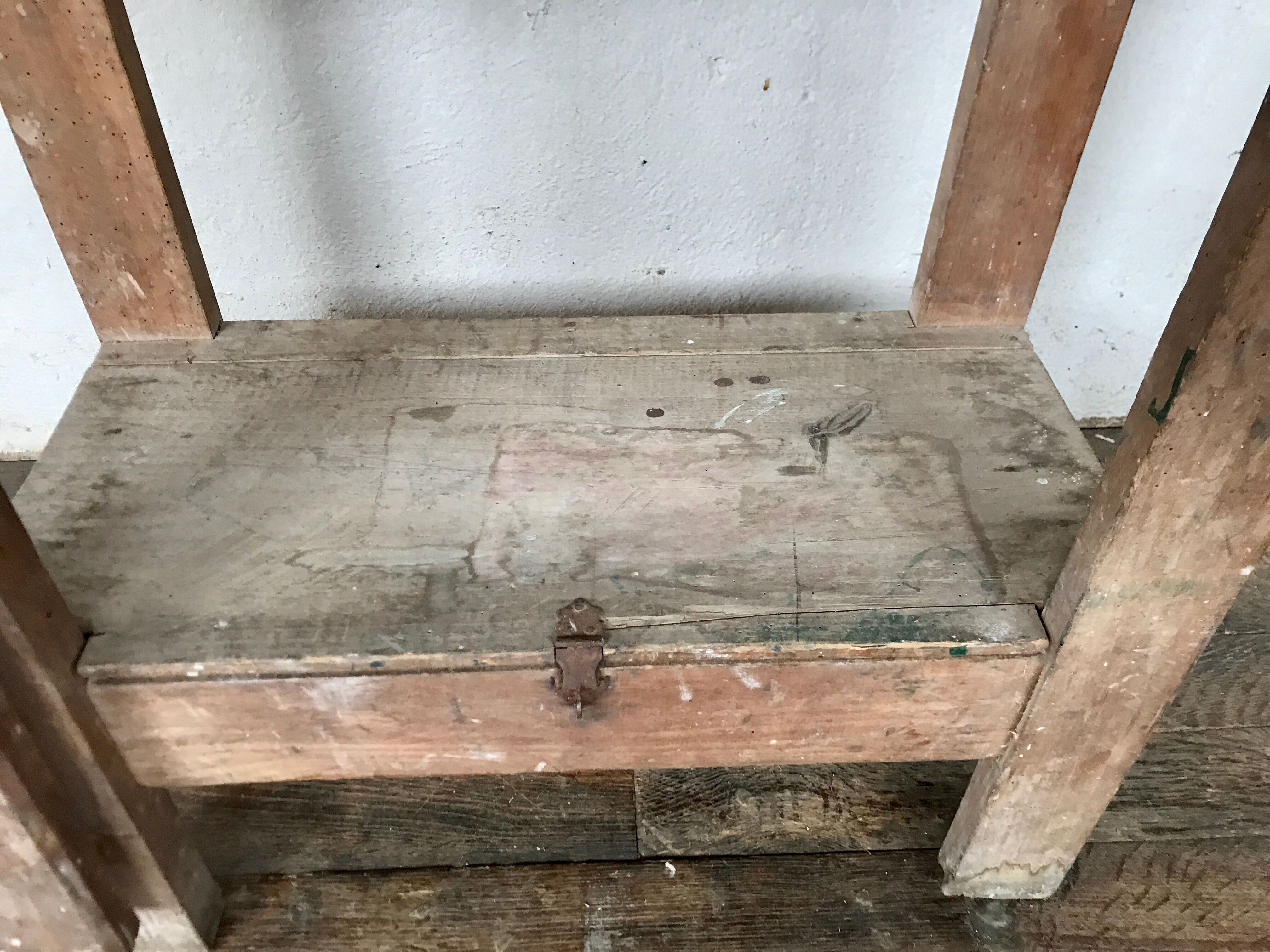 Former 1950 vintage children's workbench