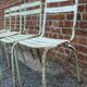 4 metal stackable garden chairs or bistro, Vintage, 1950s-1960s