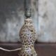 Vintage ceramic lamp, small fat lava lamp, table lamp