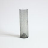 Erik Höglund cylinder glass vase for Pukeberg, Sweden, 1960s