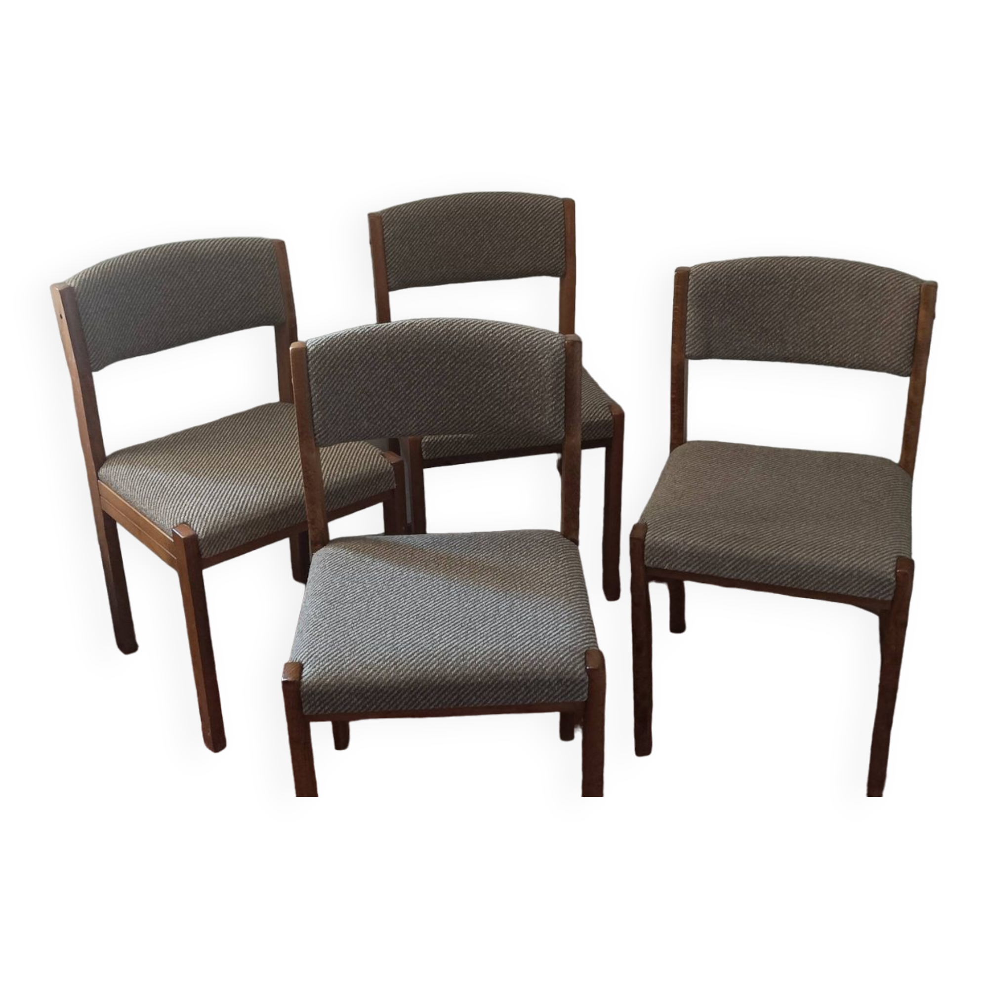 Set de 4 chaises baumann année 1970