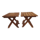 2 tabourets pliants pour enfants , en bois