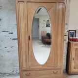 Parisian oval mirrored cabinet