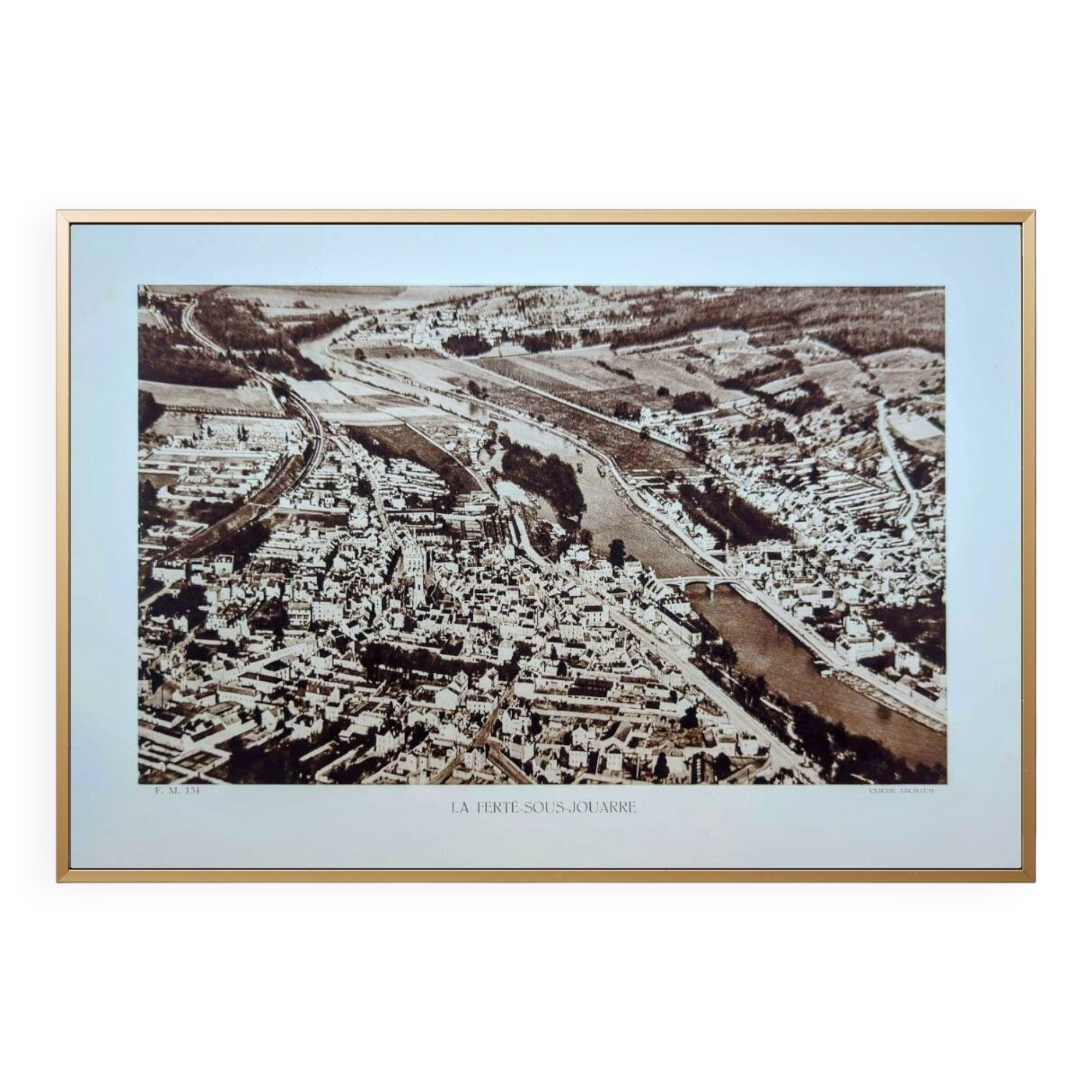 La Ferté-sous-Jouarre, photographic plate printed in 1934.