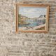 Oil Painting on Canvas Marine - Landscape Brittany - Doelan Signed J Courbon