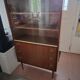Vintage glass cabinet with 2 glass doors