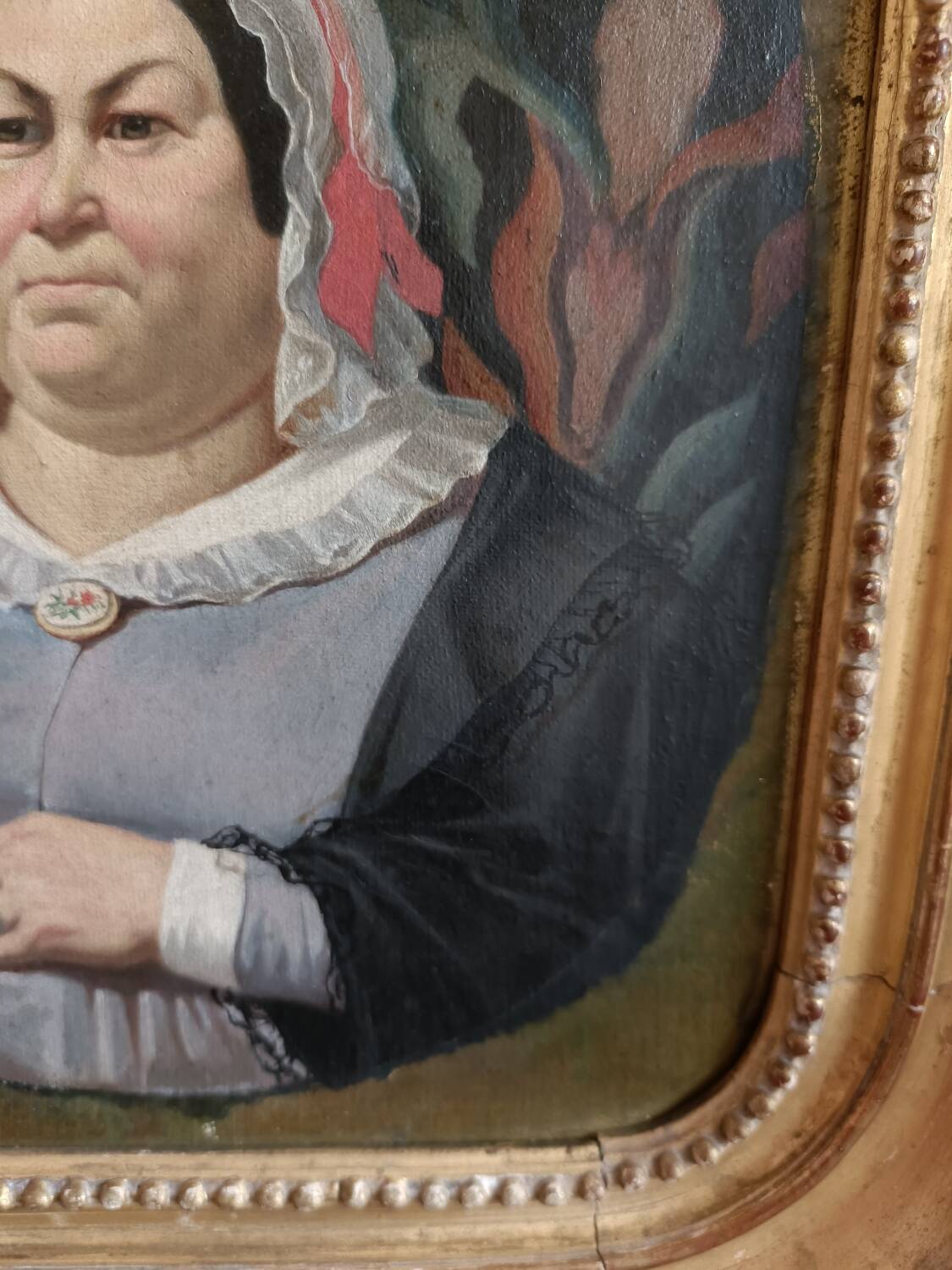 19th century painting, portrait of a woman