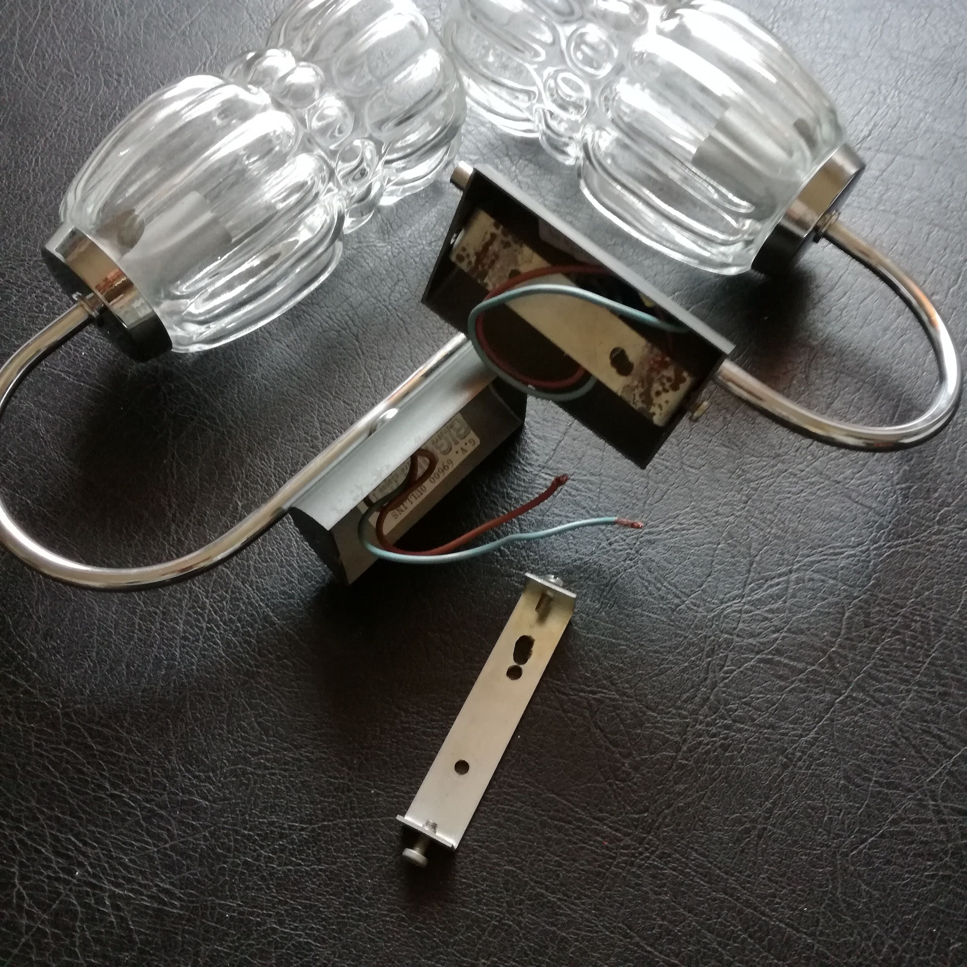 Rigodon glass sconces 1970