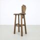 4x Brutalist Barstool by De Puydt, 1970s