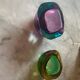 Pair of Flavio Poli cups in murano glass