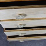 Elegant cassettiera in wood, restored, Italia 1950s, in good conditions