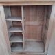 Large vintage linen cabinet, old Parisian buffet furniture, wardrobe