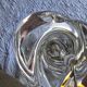 Vintage twisted crystal lamp base from Sèvres, 1960s-70s.