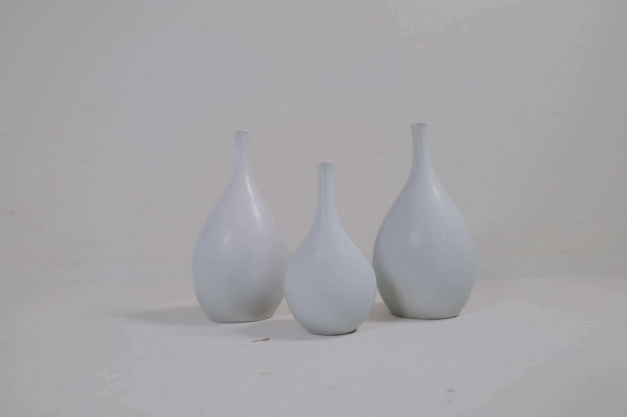 Céramiques du milieu du siècle de vases "Pungo" Stig Lindberg Gustavsberg, années 1950