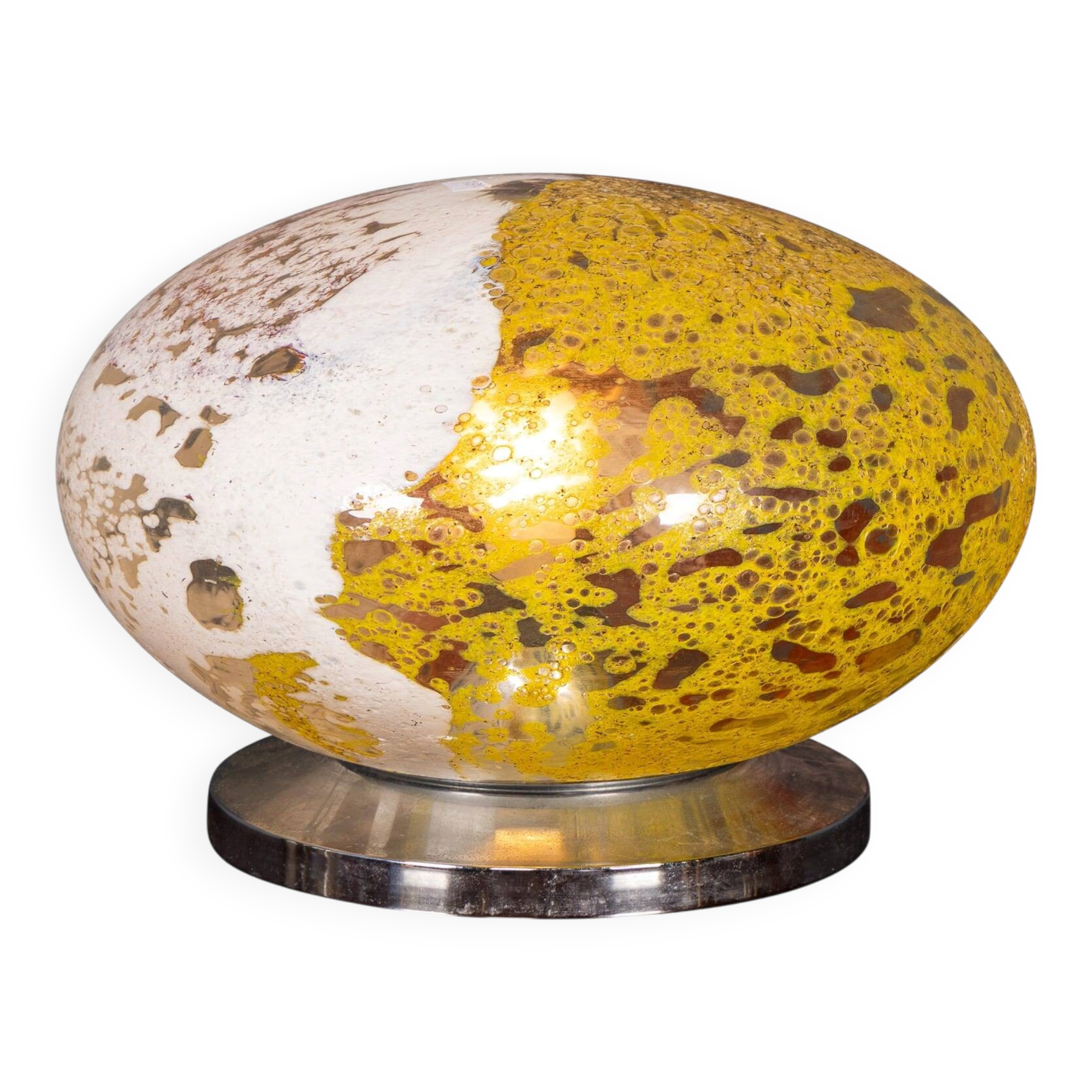Vintage 20thc italian murano art glass table lamp c.1970