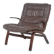 Danish leather lounge chair 'Miljø' by Farstrup Møbler, 1970s