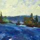 Impressionist Post-Print Painting "The Lavenders" by Lylliane Coiffard - Frame