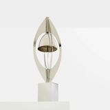 Jacques Charles Ogive Lamp for Maison Charles nickel-plated metal 1965