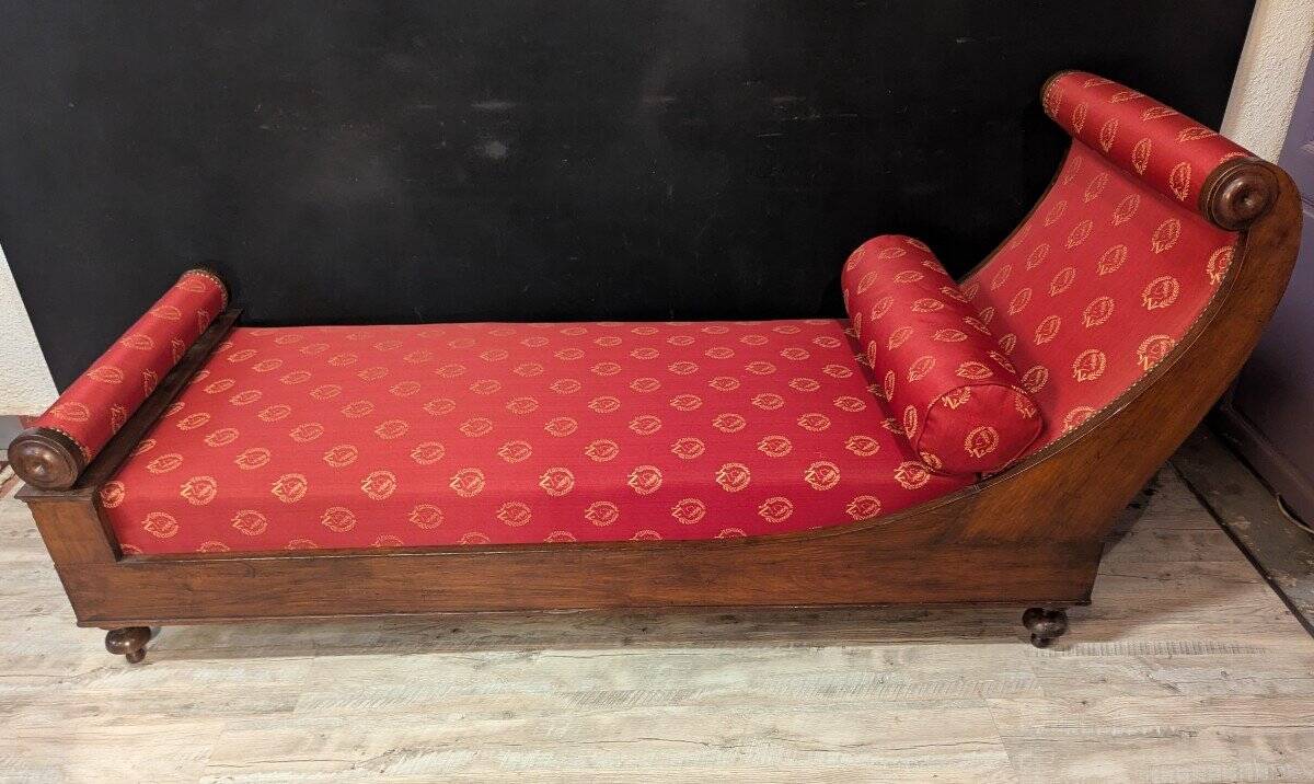 Empire period meridian in mahogany.