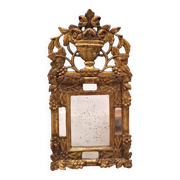 Regency style mirror with carved and gilded wood frame, early 19th century