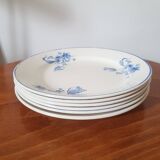 Set of 6 vintage plates made in France