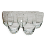 Set of 5 orangeade glasses