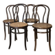 Series of 4 bistro chairs n°18 Fischel