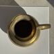 Carafe or metal jug with a rounded body H18